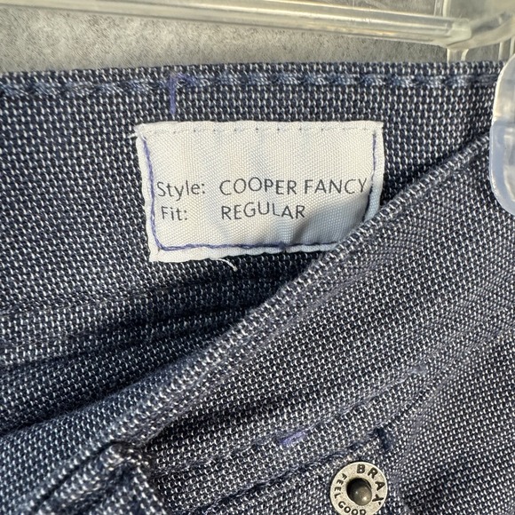 Brax‎ Cooper Fancy Chino Pants Mens 36x30 Blue Micro Check Textured - Picture 6 of 16